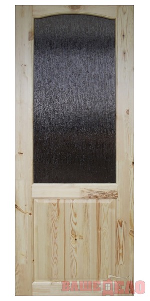 Дверь межкомнатная массив Дачная с окрасом Бесцветный лак