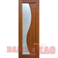 Дверь межкомнатная массив ольхи ЛАГУНА Венге ПДО - 70 60х200