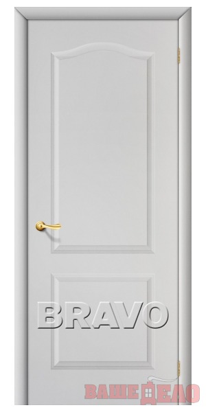 Дверь строительная Классик Белый грунт 90х200