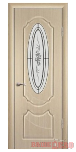 Дверь межкомнатная Ронда бел/бронза 55х190