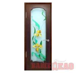 Дверь межкомнатная Шпон Флоренция-2 Сапели Орхидея 40Х200