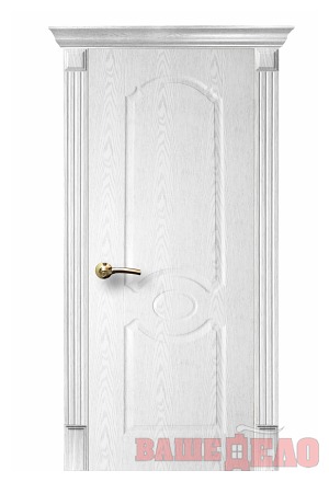 Дверь межкомнатная Лилия Белый ясень ДГ 55х190