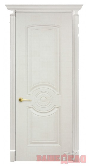 Дверь межкомнатная Венеция Белый сатин ДГ 80х200