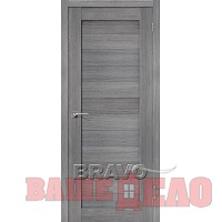 Дверь межкомнатная Bravo Порта-21 Grey Veralinga - ДГ 70х200 см