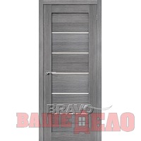 Дверь межкомнатная Bravo Порта-22 Grey Veralinga - ДО 60х200 см