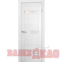 Дверь межкомнатная массив АРГУС Нео-3 ДГО 1 Белый жемчуг 80х200