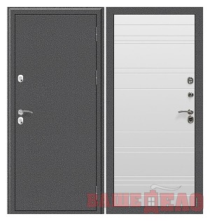 Дверь стальная (Berserker) Tepler Pro ТТ6-В305  Антик Серебро/Софт Белый 102х860х2050