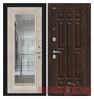 Дверь стальная (Bravo R-3) Форм Kale 63/ПР21 Cappuccino Veralinga 85х860х2050