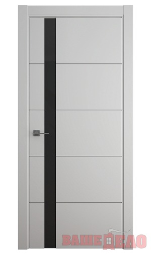 Дверь межкомнатная Эмаль ПГ Геометрия-7 Серый 600х2000