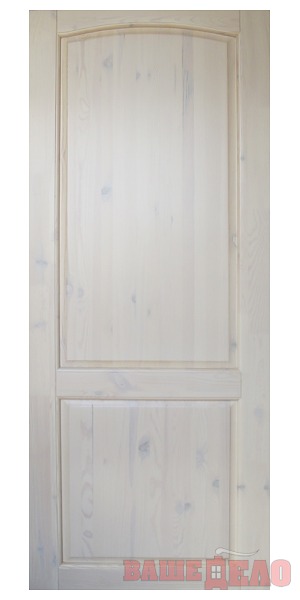 Дверь межкомнатная массив Дачная с окрасом Беленый дуб