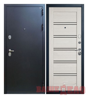 Дверь стальная входная Expert Pro — Atum Pro 28 Artic Oak Black Gloss 860/960х2050