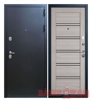Дверь стальная входная Expert Pro — Atum Pro 28 Stone Oak Black Gloss 960х2050