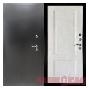 Входная дверь "ЭКОТЕРМАЛЬ Антик Серебро" 860/960х2050