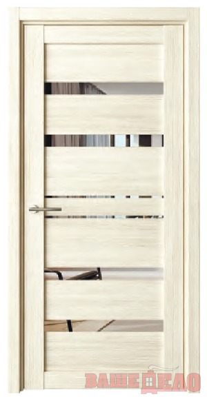 Дверное полотно ДРЕЗДЕН Белый Кипарис, ст. Зеркало